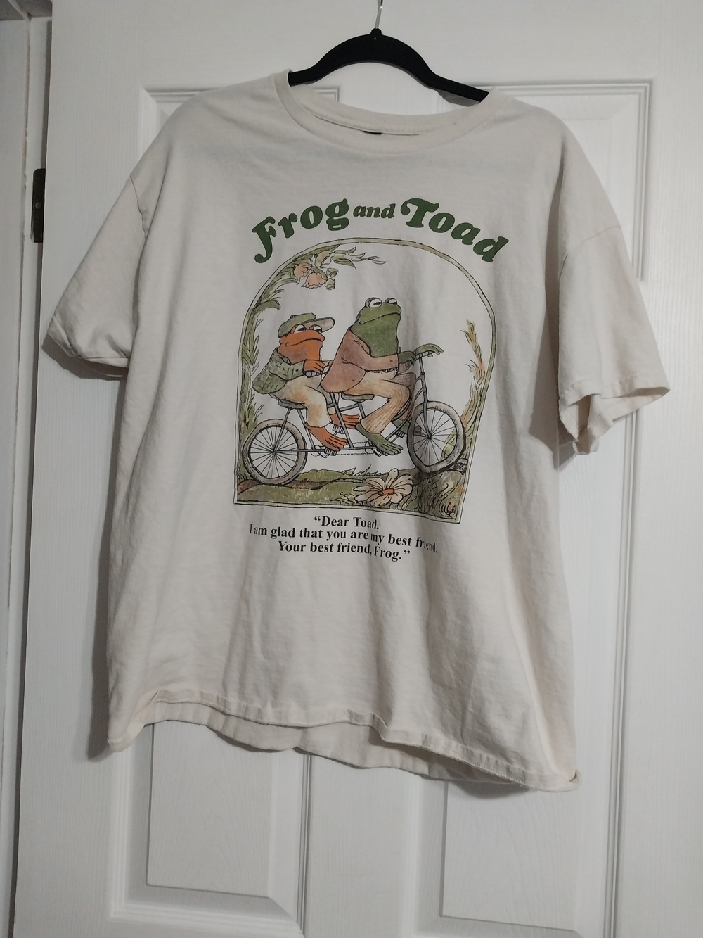 Frog and Toad Graphic Tee - Cream Mens Shirt